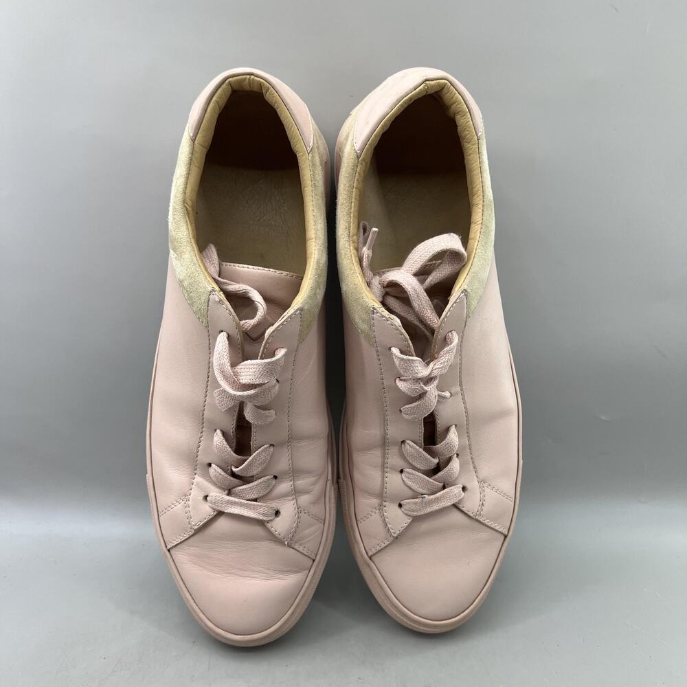 Koio Capri Casual Lace Up Shoes Men Size 10 Pink Comfort Made Italy Sneakers - Picture 5 of 9